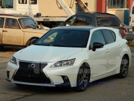 Lexus CT 200H autófóliázás: Avery Gloss pearl white cb1610002 autó fóliával és 3M kavicsfelverődés elleni autó fóliával 03