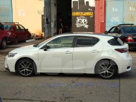 Lexus CT 200H autófóliázás: Avery Gloss pearl white cb1610002 autó fóliával és 3M kavicsfelverődés elleni autó fóliával 06