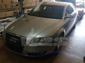 Audi A6 2006 autófóliázás: Avery Gloss White av2100001 autó fóliával 5