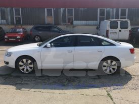 Audi A6 2006 autófóliázás: Avery Gloss White av2100001 autó fóliával 6
