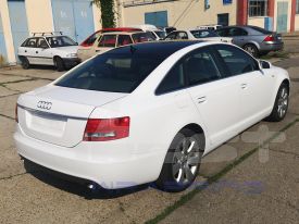 Audi A6 2006 autófóliázás: Avery Gloss White av2100001 autó fóliával 7