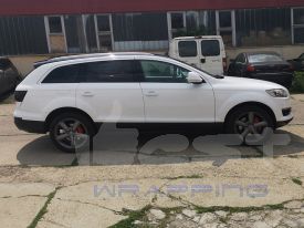 Audi Q7 autófóliázás: Avery gloss white av2100001 autó fóliával 4