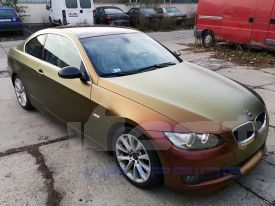 BMW 535D autófóliázás: Avery Satin Rising Sun BG7580001 autó fóliával 1