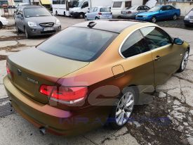 BMW 535D autófóliázás: Avery Satin Rising Sun BG7580001 autó fóliával 7