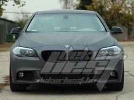 BMW F10 autófóliázás: Avery matte metallic charcoal as9130001 autó fóliával 2