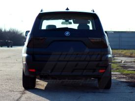 BMW X3 autófóliázás: Teckwrap cm01m satin black autó fóliával 8