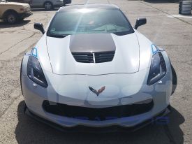 Corvette Z06 carbon 65 edition autófóliázás: 3M Ventureshield kővédő, kavicsfelverődés elleni autó fóliával 02
