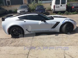 Corvette Z06 carbon 65 edition autófóliázás: 3M Ventureshield kővédő, kavicsfelverődés elleni autó fóliával 04