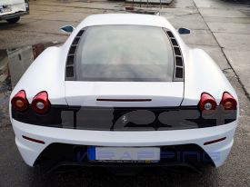 Ferrari F430 autófóliázás: KPMF white matt k89011 autó fóliával 8
