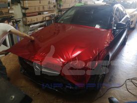 Mercedes C200 autófóliázás: Teckwrap True Blood Gal 01 autó fóliával 5