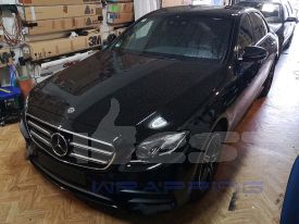 Mercedes E300DE autófóliázás: ONFK Matte Purple-Black Flip-Flop autó fóliával 05