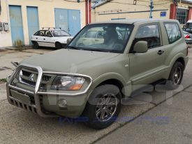 Mitsubishi Pajero autófóliázás: Avery matte khaki green aw7280001 autó fóliával 03