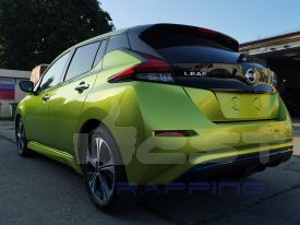 Nissan Leaf autófóliázás: TeckWrap Yellow Green GAL12 autó fóliával 9