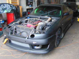 Nissan Skyline R33 autófóliázás: TeckWrap autó fóliával 5