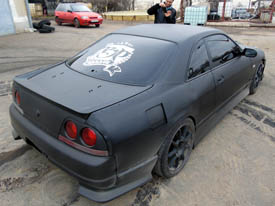 Nissan Skyline R33 autófóliázás: TeckWrap autó fóliával 7