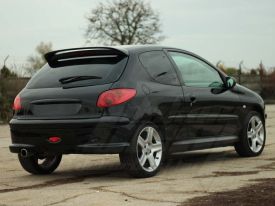 Peugeot 206 autófóliázás: Teckwrap Black cg01 autó fóliával 7
