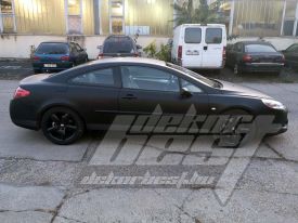 Peugeot 407 Kombi autófóliázás: Teckwrap Black CM01 autó fóliával 4
