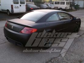 Peugeot 407 Kombi autófóliázás: Teckwrap Black CM01 autó fóliával 7