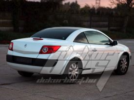 Renault Megane Cabrio autófóliázás: Avery pearl white cb1610002 autó fóliával 7