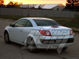 Renault Megane Cabrio autófóliázás: Avery pearl white cb1610002 autó fóliával 9