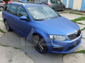 Skoda Octavia RS Kombi autófóliázás: Avery matte metallic brilliant blue as9090001 autó fóliával  1