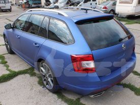 Skoda Octavia RS Kombi autófóliázás: Avery matte metallic brilliant blue as9090001 autó fóliával  9