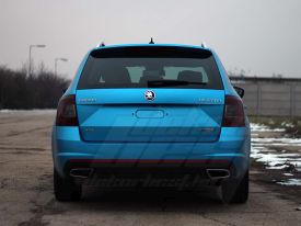 Skoda Octavia RS kombi autófóliázás: TeckWrap Steel Blue VCH313 autó fóliával 08