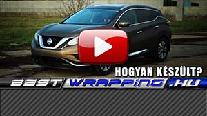 Nissan Murano autófóliázás: Avery frozen bronze autó fóliával
