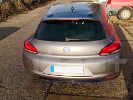 Volkswagen Scirocco autófóliázás: matte metallic charcoal as9130001 autó fóliával 8