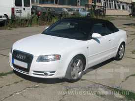Audi A4 Cabriolet autófóliázás: Avery Supreme Diamond White autó fóliával 03