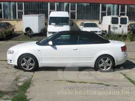 Audi A4 Cabriolet autófóliázás: Avery Supreme Diamond White autó fóliával 06