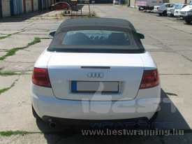Audi A4 Cabriolet autófóliázás: Avery Supreme Diamond White autó fóliával 08