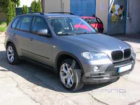 BMW X5 autófóliázás: matt grafit szürke autó fóliázás 01