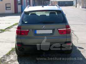 BMW X5 autófóliázás: matt grafit szürke autó fóliázás 08