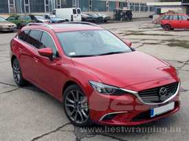 Mazda 6 autófóliázás: KPMF metál cseresznye vörös autó fóliával 1