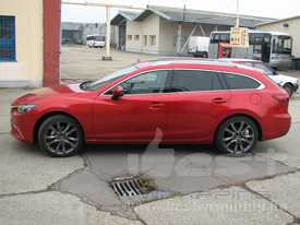 Mazda 6 autófóliázás: KPMF metál cseresznye vörös autó fóliával 6