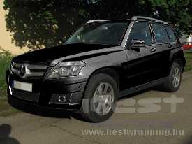 Mercedes GLK fóliázás: fényes fehér autó fóliázás 5