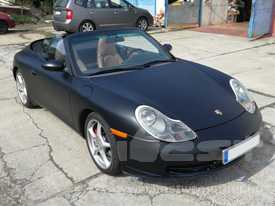 Porsche Carerra autófóliázás: KPMF matt fekete autó fóliával 1