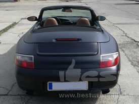 Porsche Carerra autófóliázás: KPMF matt fekete autó fóliával 8