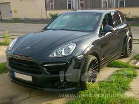 Porsche Cayenne fóliázás: fényes fekete autó fóliázás 3