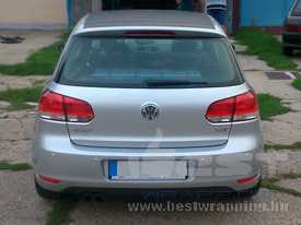 Volkswagen Golf VI. fóliázás: fényes ezüstautó fóliázás, matt fekete tetőfóliázással 8